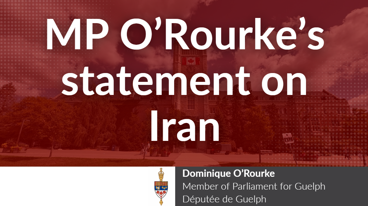 MP O’Rourke’s statement on Iran