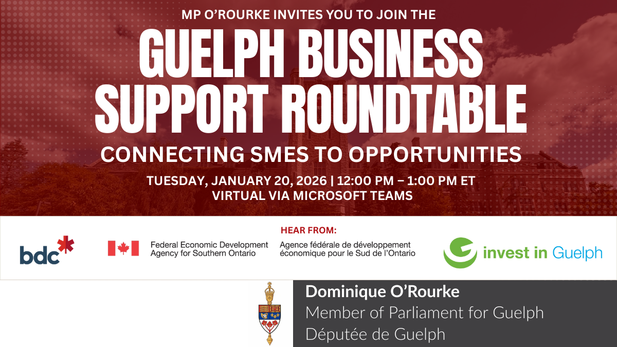 Guelph Business Support Roundtable: Connecting SMEs to Opportunities
